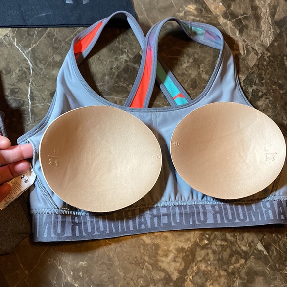 NWOT Under Armour 3 piece workout set- size large compression 7/8 length spandex - Picture 12 of 16